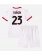 AC Milan Fikayo Tomori #23 Replika Borta Kläder Barn 2024-25 Kortärmad (+ byxor)